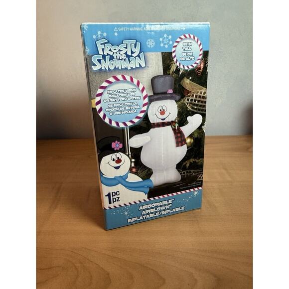 Frosty The Snowman Tabletop Mantel Airdorable Airblown Inflatable Decoration 22" - Picture 1 of 5